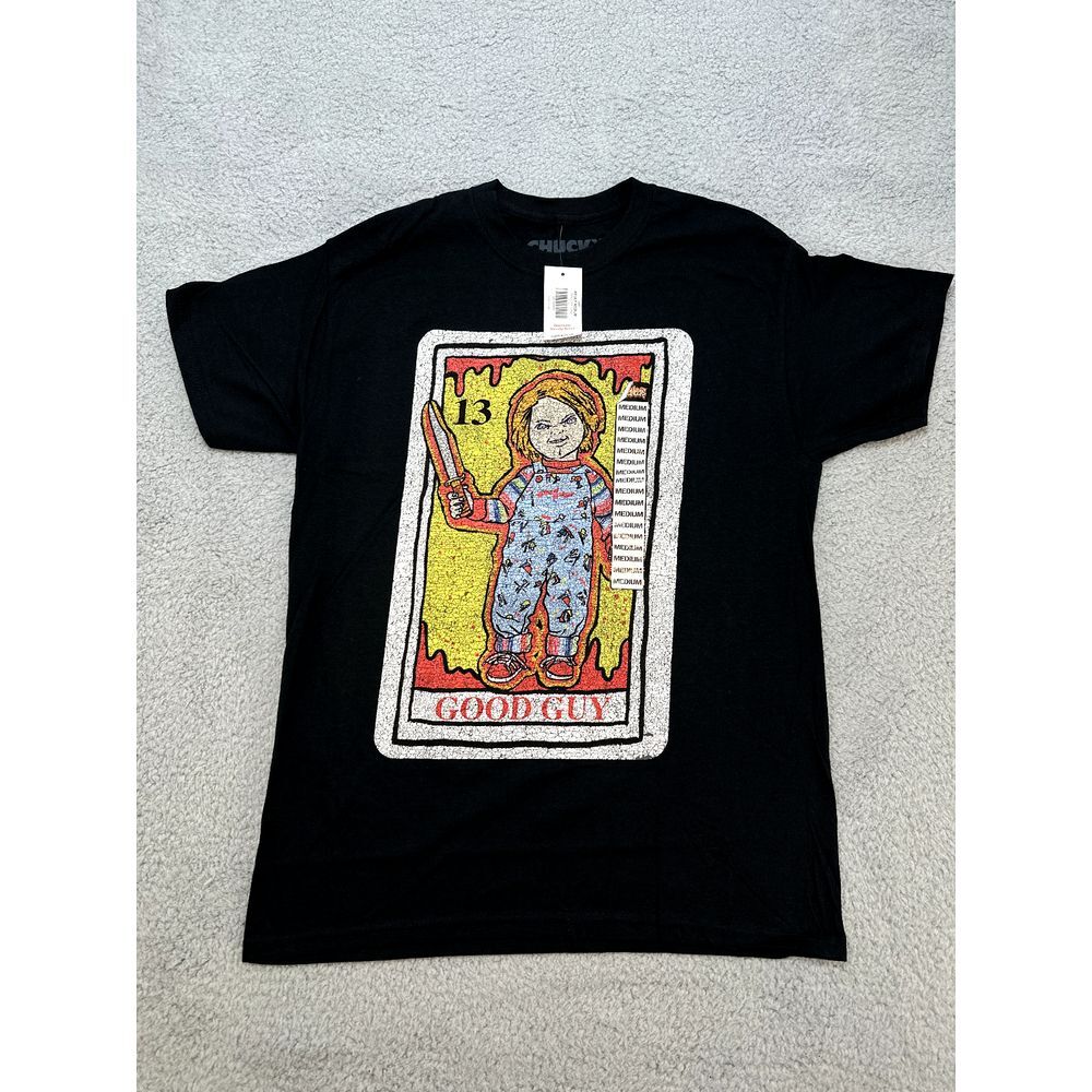 Universal Chucky Mens Shirt Black Medium M Childs Play Good Guy Doll 13 Horror T